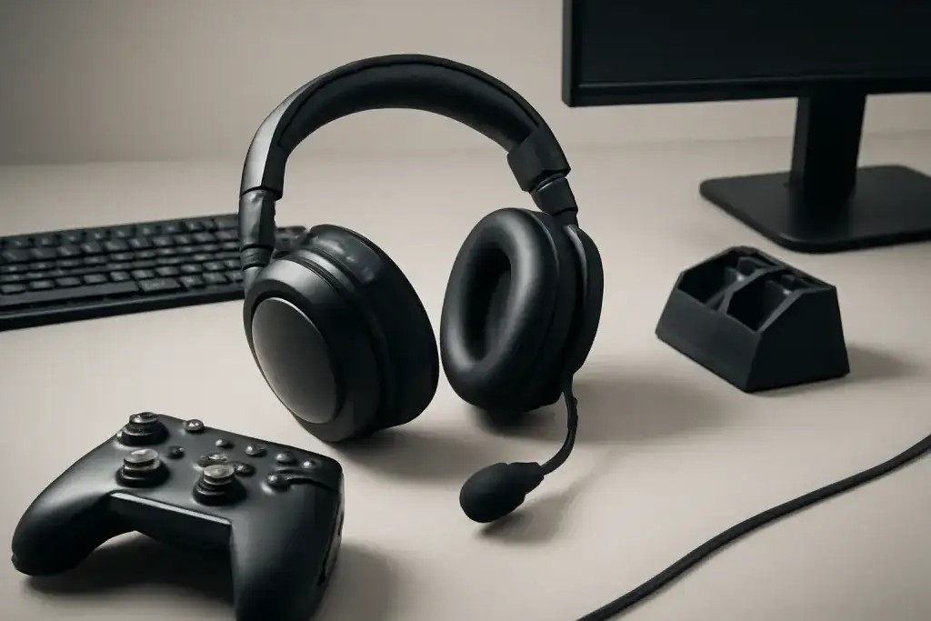 Editorial photograph related to best PC gaming headsets with detachable mic