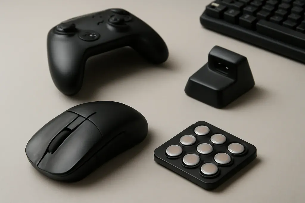 Editorial photograph related to mouse weight and aim