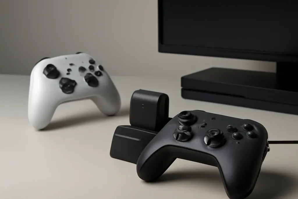 Editorial photograph related to wireless controller battery life