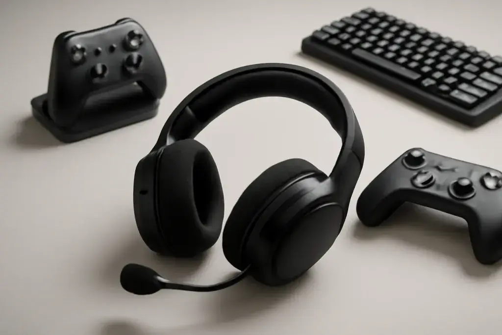 Editorial photograph related to multipoint bluetooth gaming headset