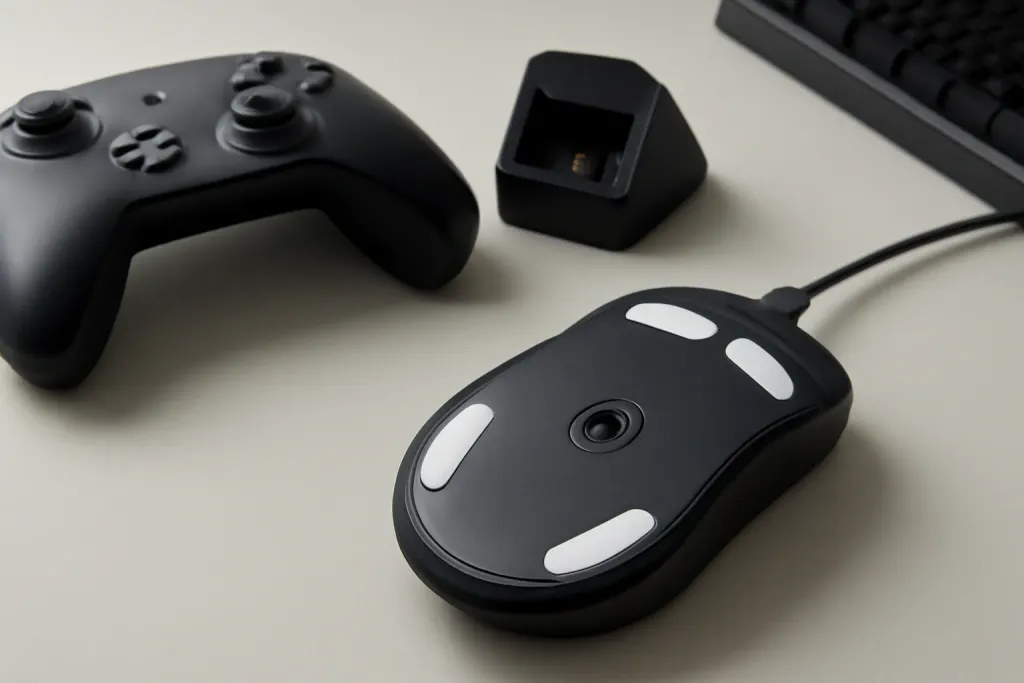 Editorial photograph related to gaming mouse feet material
